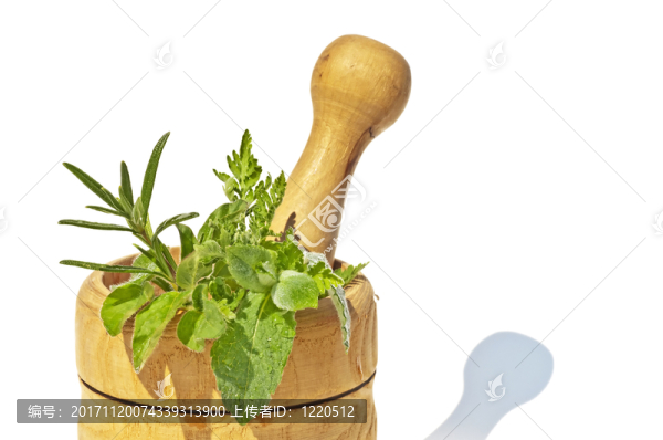 用草藥砂漿