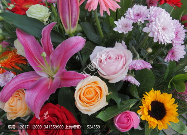 百合玫瑰鮮花