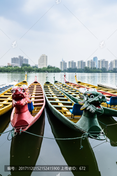 莫愁湖公園龍舟