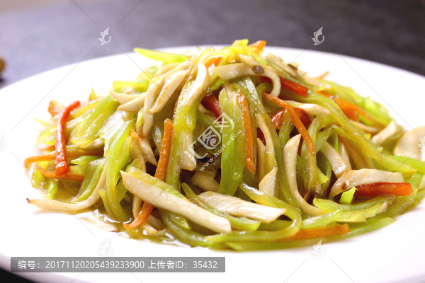 杏鮑菇炒筍絲