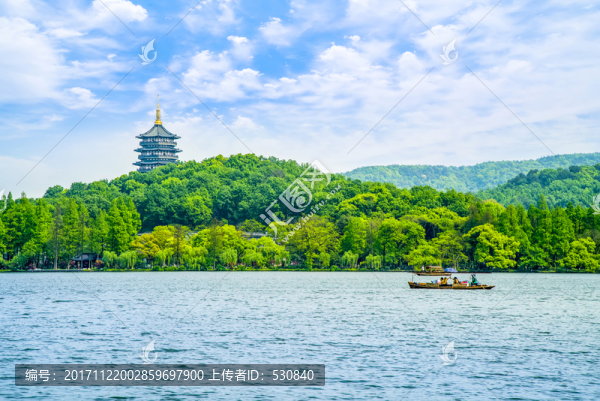 杭州西湖雷峰塔