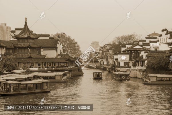 南京秦淮河懷舊照片