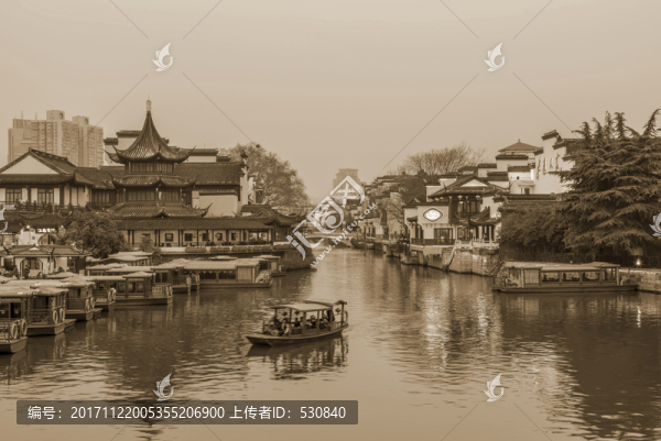 南京秦淮河懷舊照片