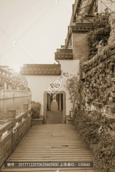 南京夫子廟秦淮河老照片
