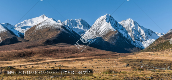 四川德格雀兒山雪山