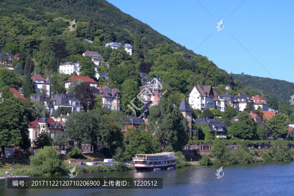 在海德堡的neckar銀行別墅
