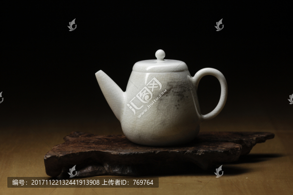 茶道用裂紋釉功夫茶茶壺