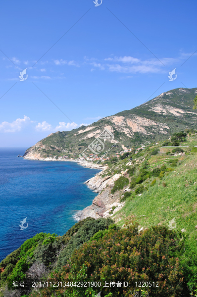 在厄爾巴島的西南海岸