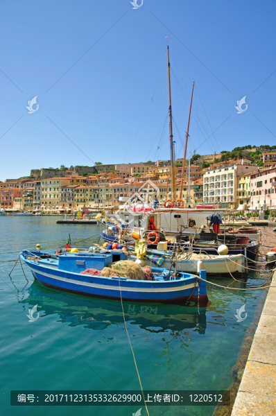 在厄爾巴島的Portoferraio港口