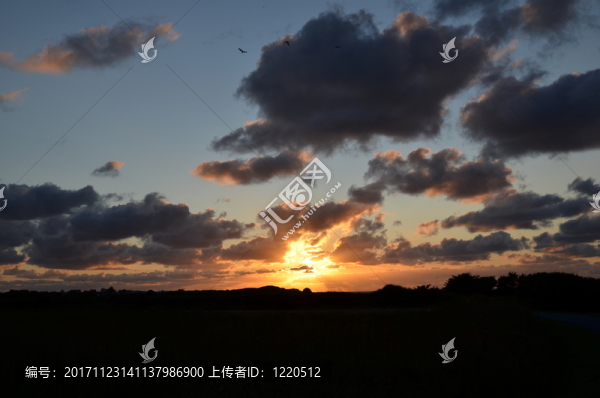 海上日落