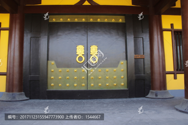 朱漆大門,仿漢宮門,古建筑