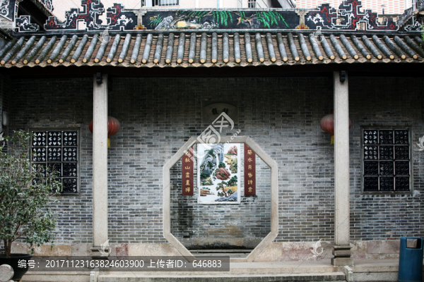回廊,走廊,簡(jiǎn)氏宗祠,祠堂