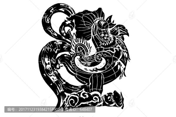 酉雞,金雞造型,水墨畫意金雞圖