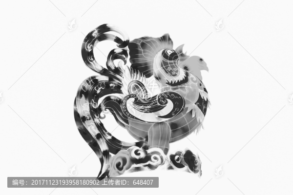酉雞,金雞造型,水墨畫意金雞圖