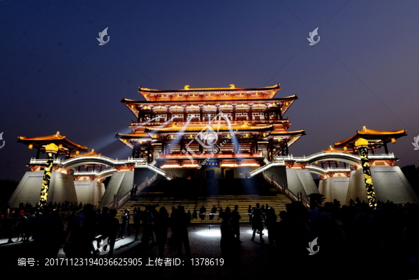 大唐芙蓉園紫云樓夜景