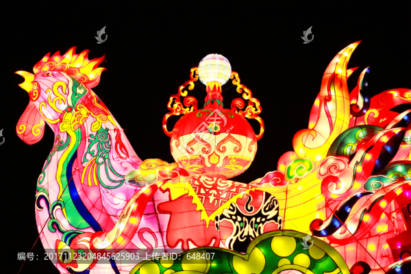 元宵節(jié)鬧花燈,元宵節(jié)燈會,金雞