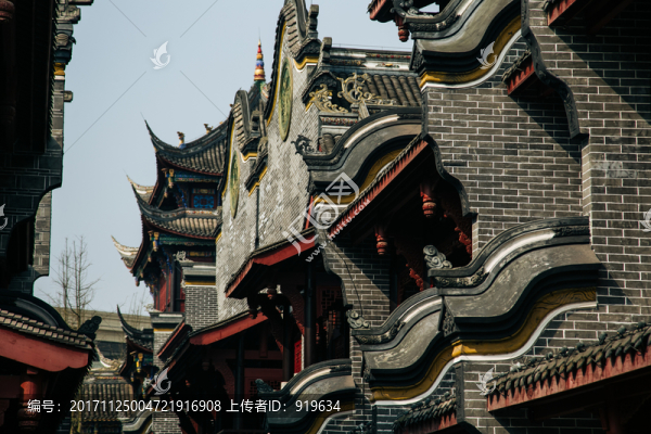 超高清風(fēng)景區(qū)古建筑吊腳樓