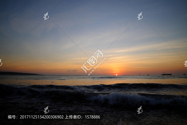 日落海灘