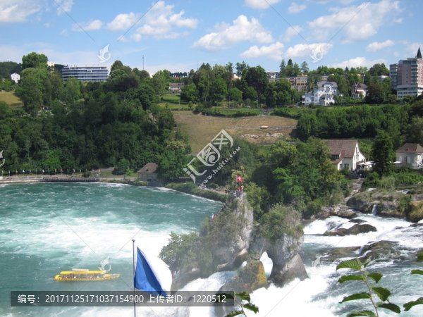 在schaffhausen的rheinfall