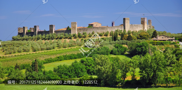 monteriggioni在托斯卡納