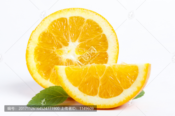 橙子白底