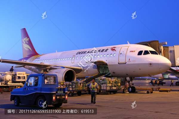 金鹿航空,飛機,夜景