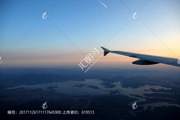 空中俯瞰密云水庫