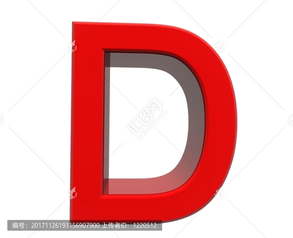 英語字母表中的第四個字母