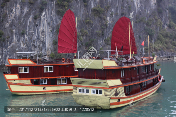 在越南的halong海灣