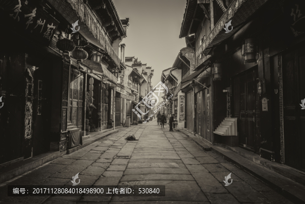 屯溪老街徽派建筑老照片