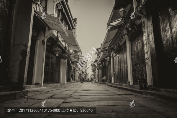 屯溪老街徽派建筑老照片