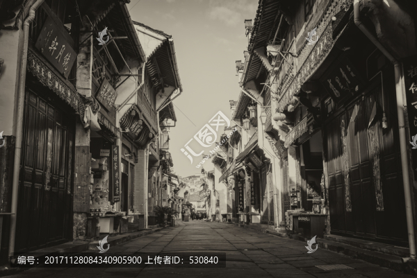 屯溪老街徽派建筑老照片