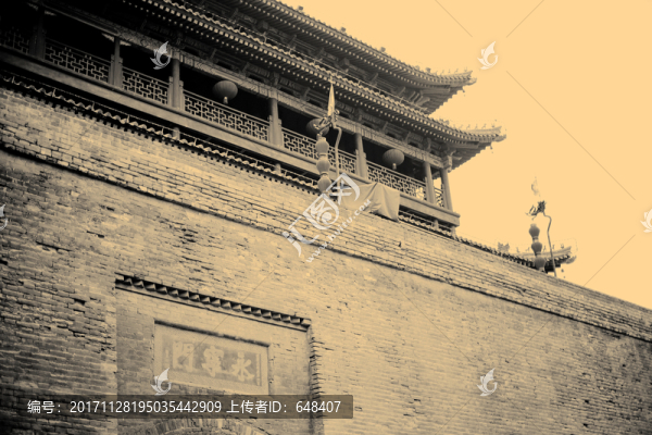 版畫效果西安老照片,西安老照片