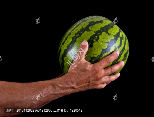 西瓜和手