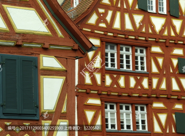 在ladenburg,kurpfalz半木結(jié)構(gòu)