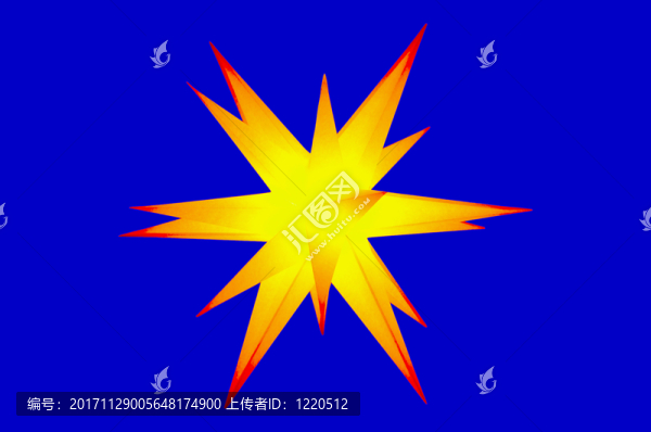 閃亮的星星，在藍(lán)色的背景上