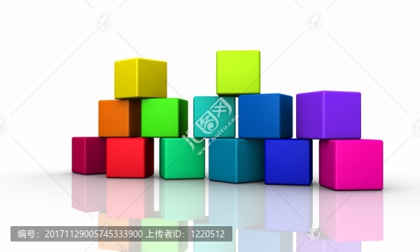 3d立方體,-,,bunte,stapel,02