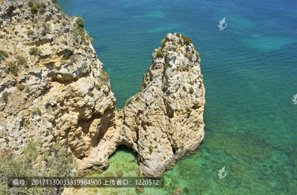 在南葡萄牙的ponta,da,piedade峭壁