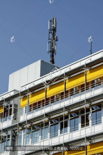 與mobilfunkmast,hochhaus