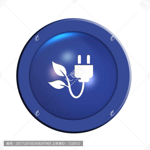 綠色電源按鈕