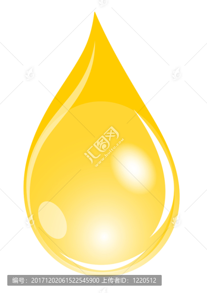 插圖金色的水滴