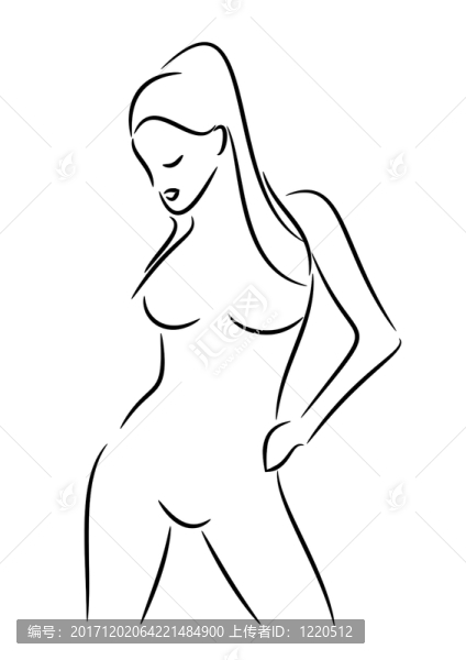 一個(gè)美麗的女人的輪廓