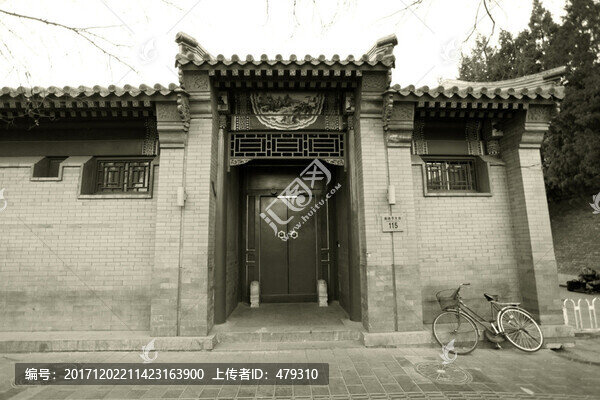 老北京,泛黃老照片,黑白