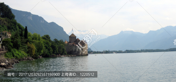 城堡chillon在montreux