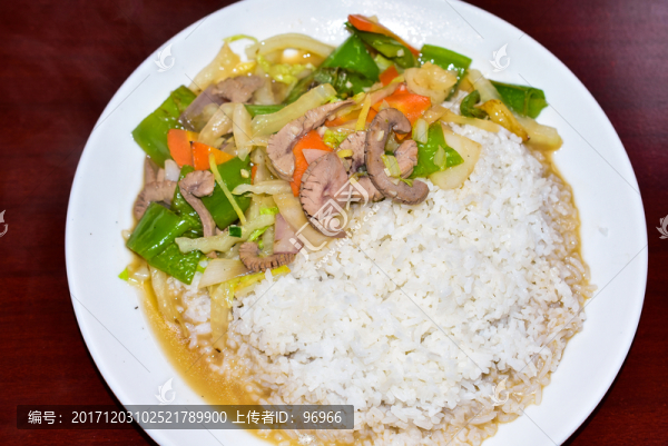 蓋澆飯,爆炒豬腰,蓋飯,套餐