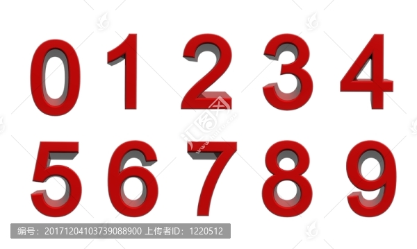 數(shù)字從零到九