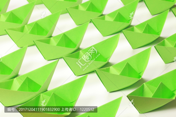 綠色紙船