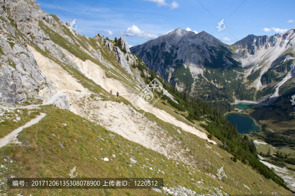 在阿爾卑斯山徒步旅行，巴伐利亞