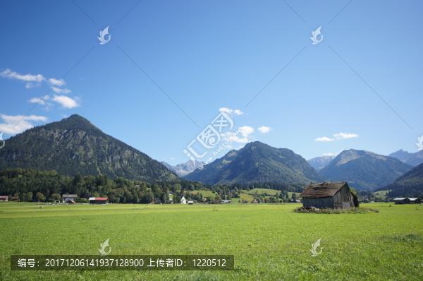 在山谷里