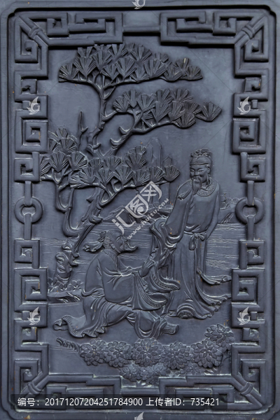 古代人物故事浮雕